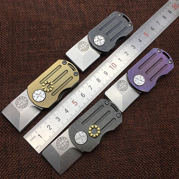 Mini Folding Blade Knives M390 Blade Tc4 Titanium Handle Outdoor Keychain Knife Camping Survival Pocket Multi Edc Knife Tools 61hrc