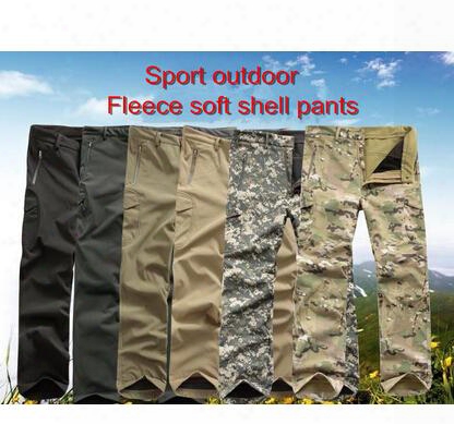 New Arrival 2016 Men&#039;s Tad Shark Skin Soft Shell Charge Stalker Pants Waterproof Men Spring Sport Cargo Pants Army Training Combat Outdoor