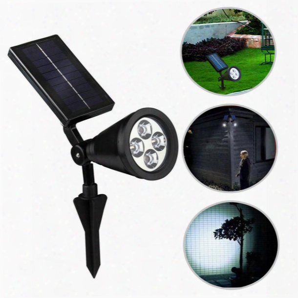 New Arrvial Solar Power 4 Bright Led White/warm White Rgb 3 Color Automatic Switch Outdoor Garden Path Park Lawn Lamp Lands Cape Spot Lights