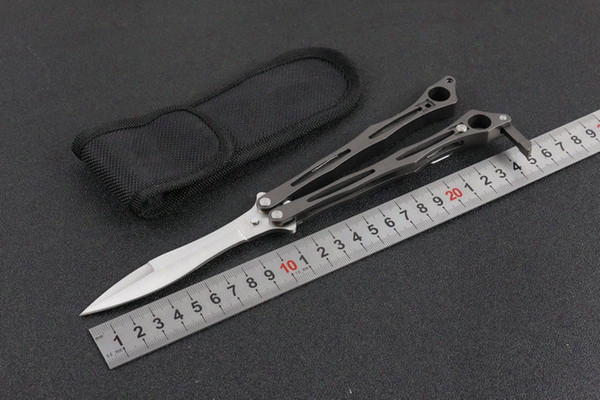 New Balisong Folding Training Knives Outdoor Survival Tactical Knife Vg-10 Blade Pocket Knife Hand Tool