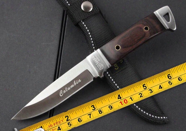 Newest!outdoor Camping Fixed Blade Knife Hunting Knife Color Wood Handle Men&#039;s Boutique Necessary Tools