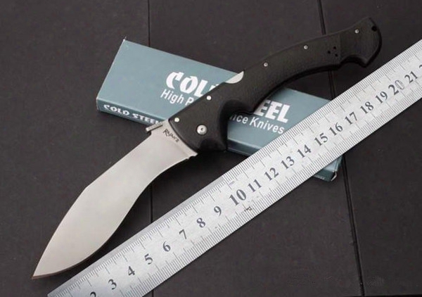 Oem Cold Steel Knives Rajah Ii Huge Tactical Folding Knife Aus-8a Blade Hunting Knives Outdoor Survival Pocket Knife Edc Gear Dogleh Knife