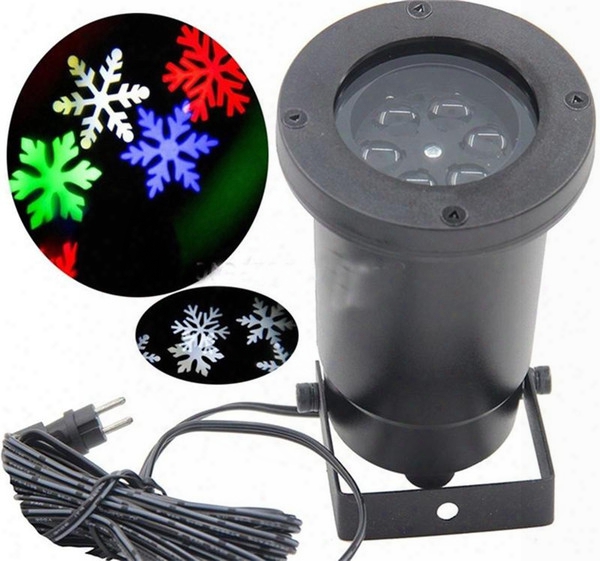 Outdoor Christmas Led Snowflake Garden Lights White And Rgb Snow Laser Lights Lawn Lamp For Garden Lighting Home Decoration Holiday Light