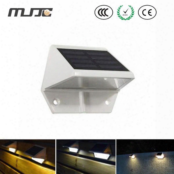 Outdoor Solar Powered Led Light Pathway Path Wall Step Stair Garden Lamp Light For Outdoor Lighting