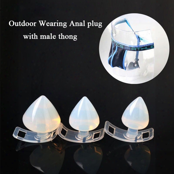 Outdoor Wearing Silicone Anal Plug With Underwear Thong, Removable Butt Plug Strap On Chastity Pantserotic Sexx Toys For Men Gay Q0511