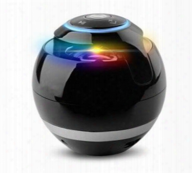 Round Wireless Portable Bluetooth Speaker 4.0 Outdoor Mobile Mp3 Speaker Supports Tf & Fm Play