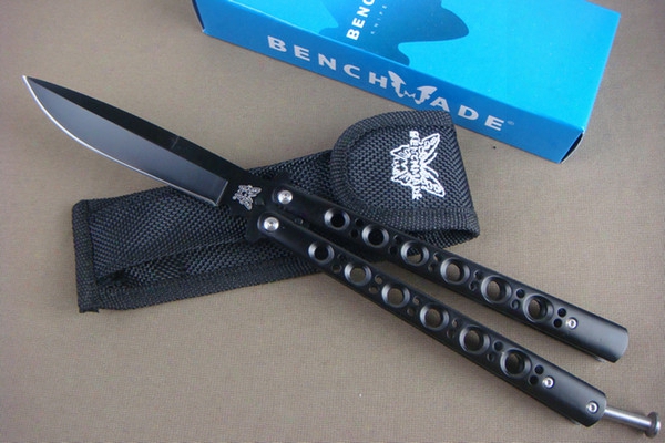 Special Offer 8 Styles Classic Benchmade Butterfly Bm42 Blue Hole Balisong Flail Knives Outdoor Hunting Knives F253l