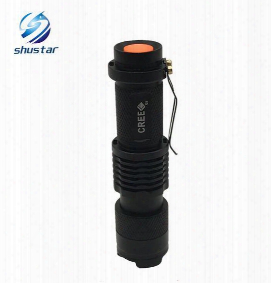 Super Bright Mini Led Flashlight Cree Q5 2000lm Waterproof 3modes Zoomable Adjustable Focus Lanterna For Camping Outdoor Night