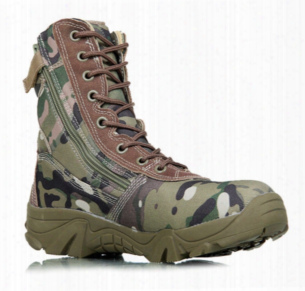 Tactical Combat Boots Asker Bot Men Outdoor Boots Army Shooes Men Climbing Shoes Camouflage And Black