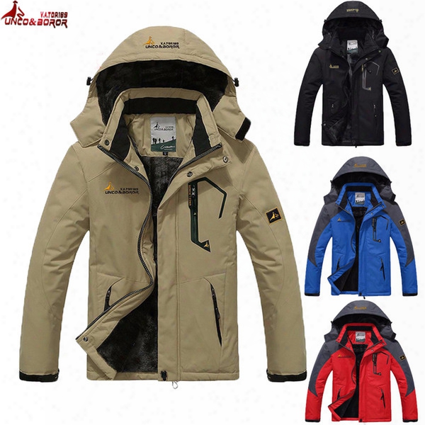 Unco Boror Winter Jacket Men Women&#039;s Outwear Fleece Thick Warm Cotton Down Coat Waterproof Windproof Parka Men Brand Clothing