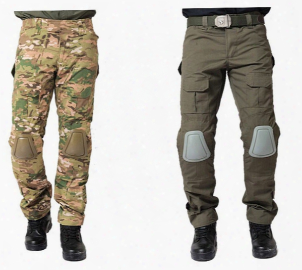 Urban Tactical Pants With Knee Pads Removable Men&#039;s Airsoft Military Combat Assault Outdoors Sportswear Swat Army Trousers