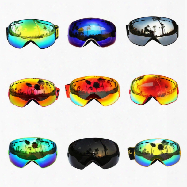 Wholesale-copozz Professional Ski Gogles Double Lens Uv400 Anti-fog Ski Glasses Skiing Snowboarding Men Women Snow Goggles 1 Pcs