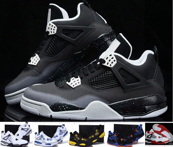 Wholesale High Quality Retro 4 Iv Men Women Basketball Shoes 4s Sports Shoes Retro 4 Basketball Shoes Oreo 4s Outdoor Sneakers 6-7-11-12-13