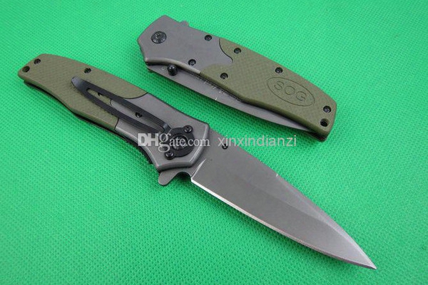Wholesale - New Sog Fa02 Folding Blade Knife Open In A Flash 5cr13 Steel Tactical Camping Survival Outdoor Gear Knife Knives With Original B