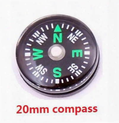 Wholesale-op-mini Compass 20mm Diameter Liquid Filled Plastic Button Compass For Hiking Camping Outdoor Sports 30pcs