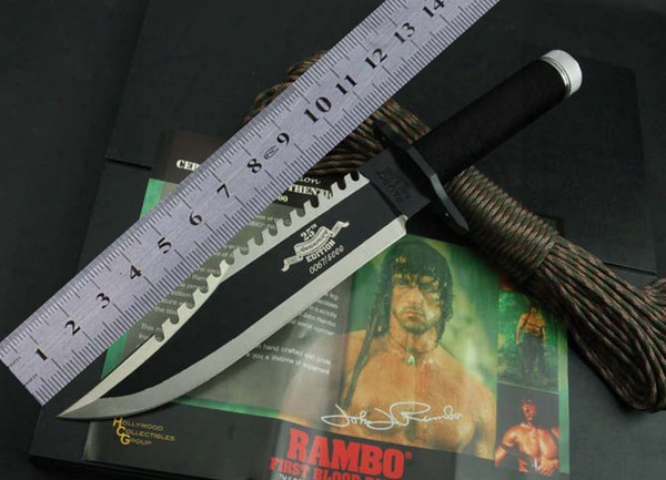 Wholesale - Rambo Ii 25th Anniversary Edition Outdoor Survival Camping Hunting Knife