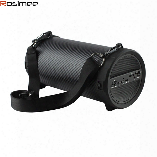 Wholesale- Rosimee 89mm Big Bass Outdoor Bluetooth Speaker Wireless Sports Portable Subwoofer Bike Car Music Speakers Radio Fm Mp3 Player