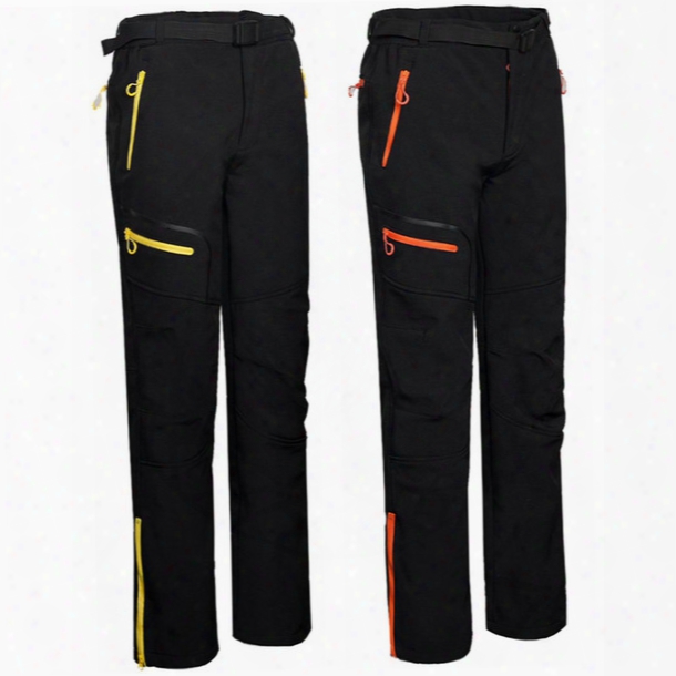 Windproof Camping Sport Pants Winter Ski Tech Fleece Mens Softshell Waterproof Male Trekking Sportwear Outdoor Hiking Trousers