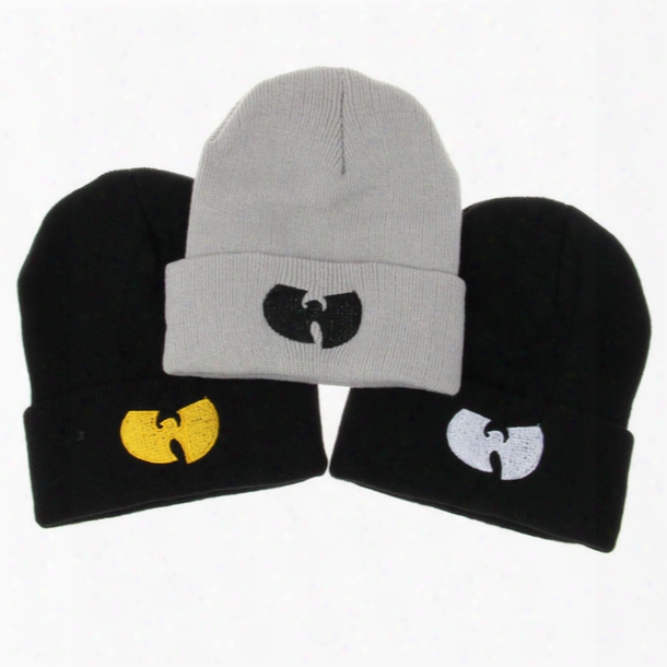 Wutang Beanies Hats Autumn Winter Knitted Woolen Hat Fashion Hip Hop Hip-hop Hat Cap Outdoor Hat Ski Cap Warm Ats