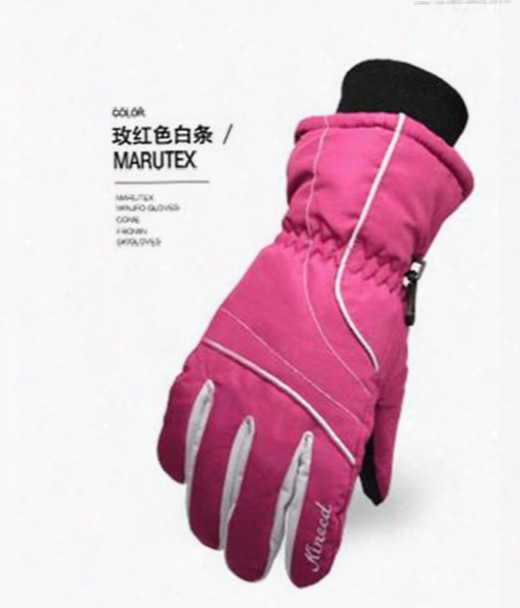 2016 Winter Women  &#039;s Wind - Proof Gloves Outdoor Thickening Ski Gloves Women Riding Female Winter Gloves