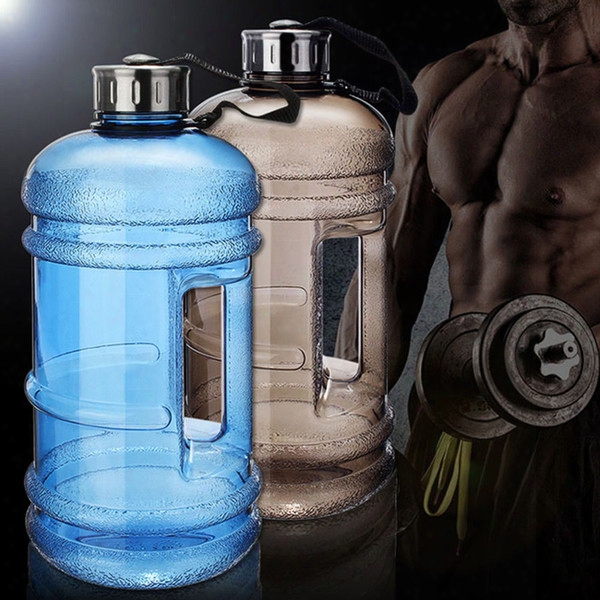 2.2l Large Capacity Water Bottles Gym Outdoor Sports Half Gallon Running Workout Fitness Training Camping Water Bottle Space Cup Container