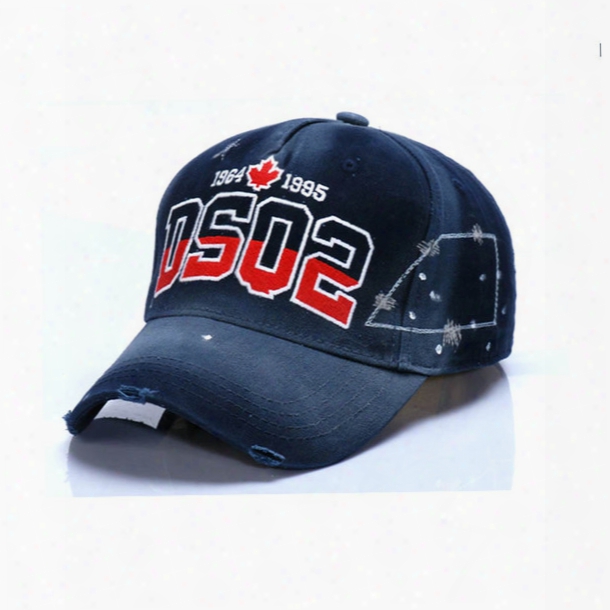 Baseball Cap Europe And The United States New Dsq Outdoor Sun Cotton Hat Embroidered Tennis Hat
