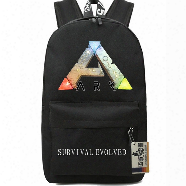 Black Steam Ark Backpack Survival Evolved School Bag Game Daypack Hot Schoolbag Outdoor Rucksack Sport Day Pack