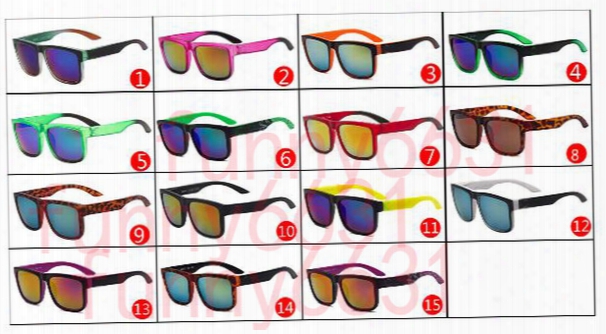 Brand Designer Man Sport Sunglasses Beach Glassesmen Reflective Coating Square Sun Glasses Women Outdoor 15colors Sun Glasses Free Shipping