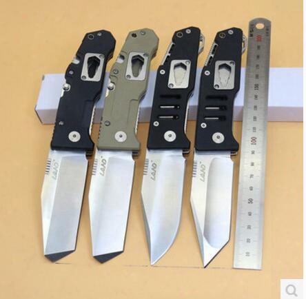China Original Outdoor Camping Knives Mini Sanrenmu 9046 T08 Pocket Edc Folding Knife Aluminum Handle