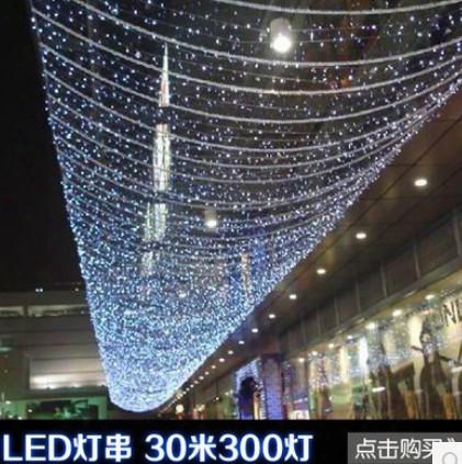 Color Waterproof Outdoor Led Lights String Of Colored Lights Flash Lamps Chandeliers 30m 300led Rope Wholesale