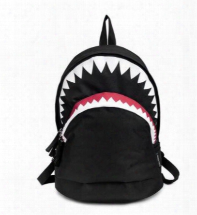 Cool Schoolbag Big Shark Cartoon Backpack Black Bookbags Fashion Primary School Backpacks Boys Rucksack Bagpack