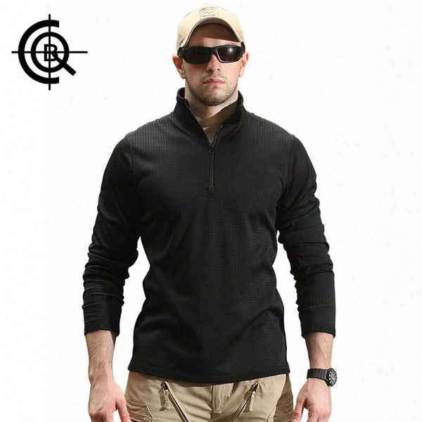 Cqb Tactical Thermal Shirts Brand Shirts Spring And Autumn Men Outdoor Sports Hiking Camping Quick-dry Long Sleeves Keep Warm Fleece Shirts