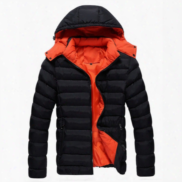 Fall-fashion Men Winter Coats Casual Hooded Male Warm Thick Padded Outdoors Ultra Light Down Jacket Men Clothing Parka Outwear 3xl