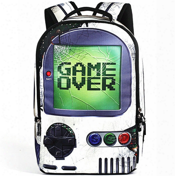 Game Over Backpack Sprayground Design Daypack Player Schoolbag Cool Rucksack Sport School Bag Outdoor Day Pack