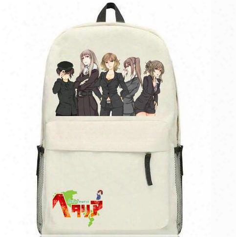 Hetalia Backpack Cool Printing School Bag Character Daypack Aph Cartoon Schoolbag Outdoor Rucksack Sport Day Pack