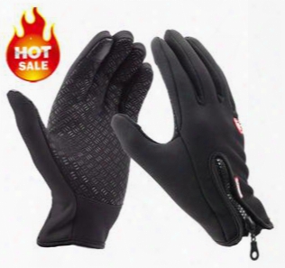 Hot Sale Windproof Outdoor Sports Gloves, Bicycle Gloves, Warm Velvet Warm Touch Capacitive Screen Phone Tactical Gloves
