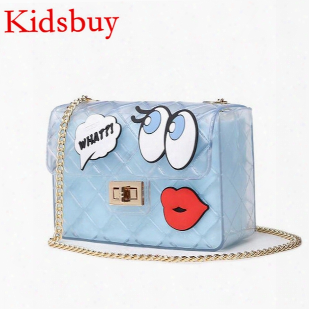 Kidsbuy Children&#039;s Lovely Jelly Shoulder Bags Kids Cartoon Design Purse Baby Girls Outdoor Wallets Teenagers Shopping Bags Child&#039;s Bag Kb078