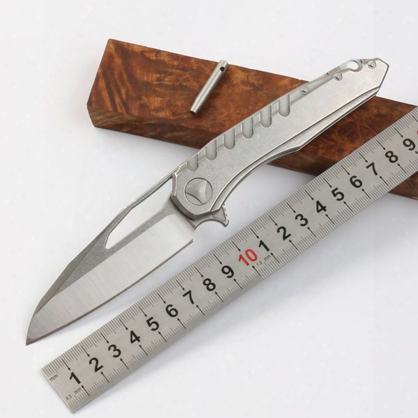 Knife Mk6 Folding Blade Knife D2 Blade Steel Handle Flipper Survival Camping Knives Tactical Knife Outdoor Tool