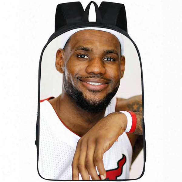 Lebron Raymone James Backpack Lbj King Daypack Basketball Picture Schoolbag Photo Rucksack Sport School Bag Outdoor Day Pack