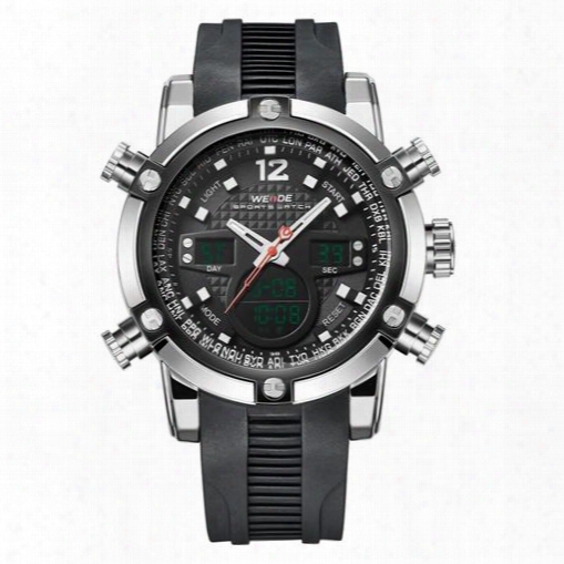 Luxury Brand Digital Quartz Mens Lcd Wristwatch Rubber Strap Black Fashion Army Outdoor Sports Male Diver Watches Reloj Hombre