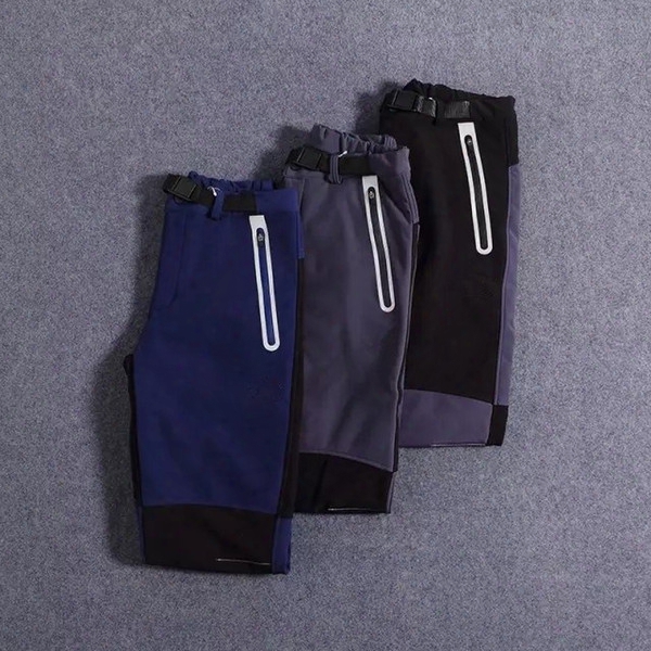 Men Brand Fleece Outdoor Long Pants 2017 Winter Warm Windproof Waterproof High Quality Stright Trousers Men Pacthwork Pants As8312