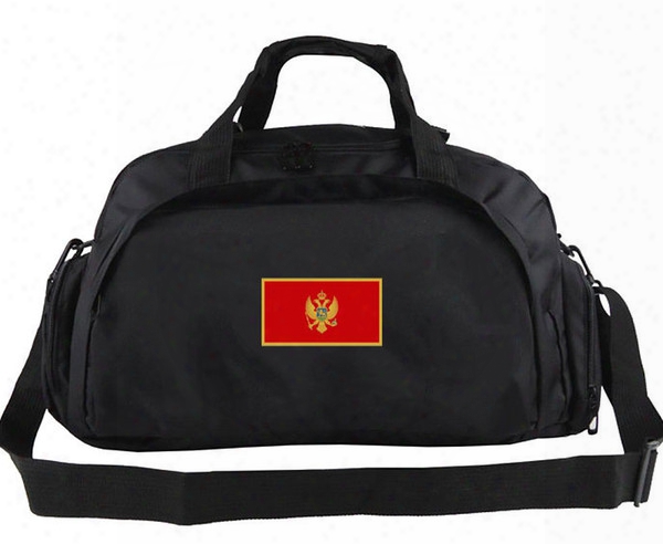 Montenegro Duffel Bag Olympic Track Play Tote Country Team Flag Luggage Football Club Duffle Handle Backpack Sport Sling Handbag