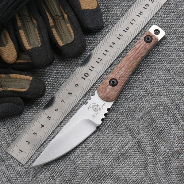 Newest Small Rue Worker Pocket Knife D2 Blade Micarta Handle Camping Knife Fixed Blade Tactical Outdoor Survival Mini Knives Edc Tools