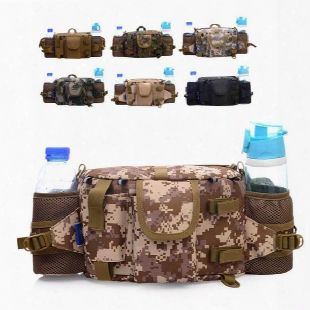 Outdoor Camouflage Military Waist Bag Hot Professional Camping And Hiking Tactical Pouch New Cycling Army Molle Bag With Large Capacity