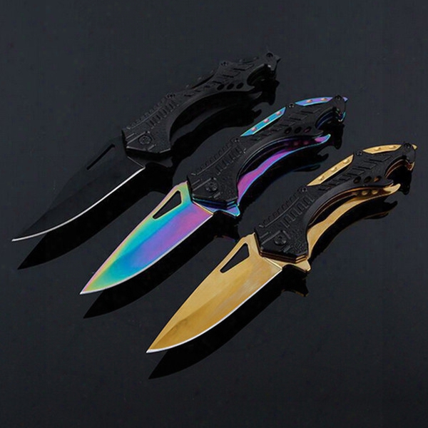 Outdoor Knife Folding Knife Camping Wild Survival High Hardness Swiss Multifunctional Tool Mini Knife 3 Colors 3004030