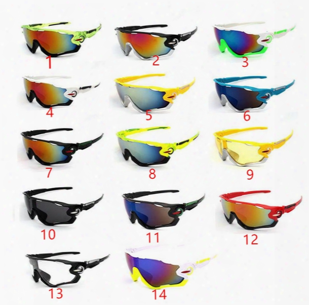 Polarized Brand Cycling Sunglasses Racing Sport Cycling Glasses Mountain Bike Goggles Interchangeable 2 Pec Jawbreaker Cycling Eyewear