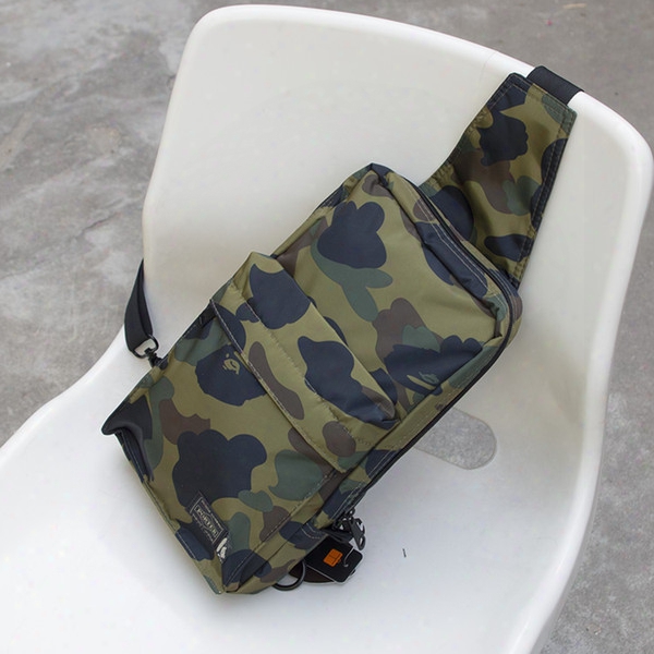 Sling Chest Bags Unisex Travel Bags Nylon Backpacks Outdoor One Shoulder Cycling Bags Camouflage Crossbody Bag