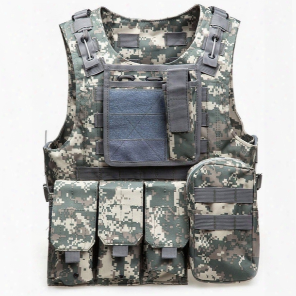 Tactical Vest Mens Tactical Hunting Vests Outdoor Scene Of Military Operations Airsoft Molle Combat Assault Plate Carrier Cs Outdoor Jungle Equipment