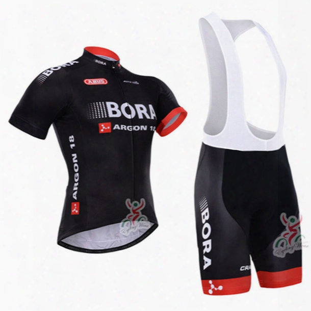 Wholesale-2015 Bora Argon 18 Short Sleeve Cycling Jersey Bicicleta Ropa Ciclismo Outdoor Mountain Bike Jersey + Cycling (bib) Shorts Kit