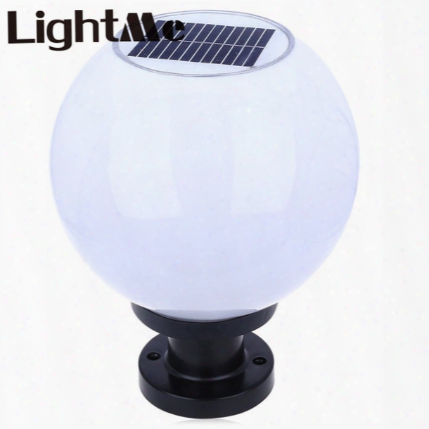 Wholesale-2016 New Brightness Outdoor Lighting 200mm Ip65 Solar Powered Led Ball Lamp Waterproof Ip65 Paths Lights 30 Leds Solar Light